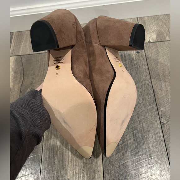 Stuart Weitzman brown suede Kenley booties - Picture 3 of 6